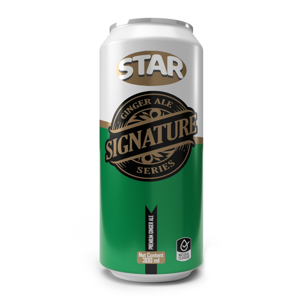 STAR SIGNATURE GINGER SODA 300 ML CAN x 24